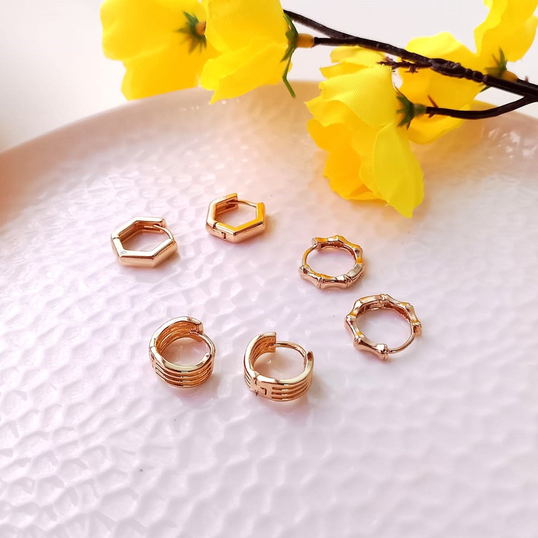 Golden Charm Bobby Hoops Combo