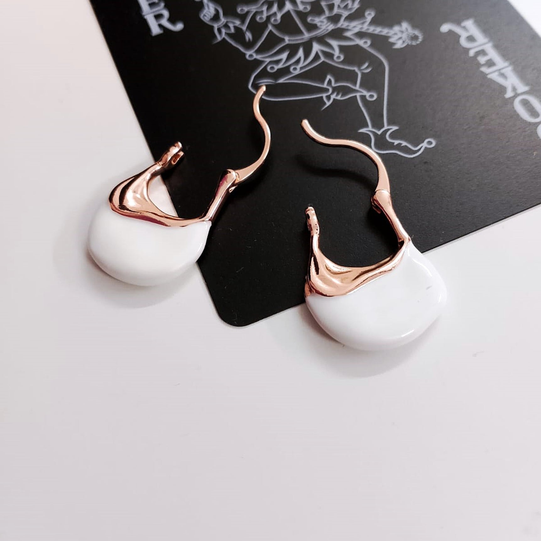 Ivory Elegance Design Hoops