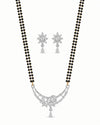 Diamond-Style Mangalsutra Set – With Earrings for Daily Wear