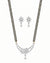 Diamond-Style Mangalsutra Set – With Earrings for Daily Wear
