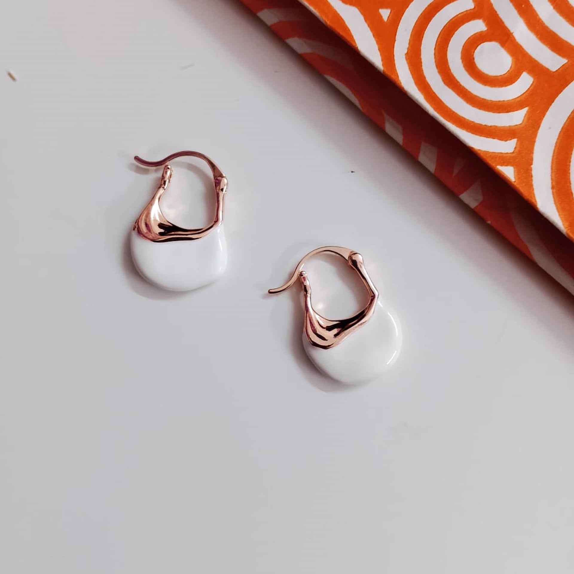 Ivory Elegance Design Hoops