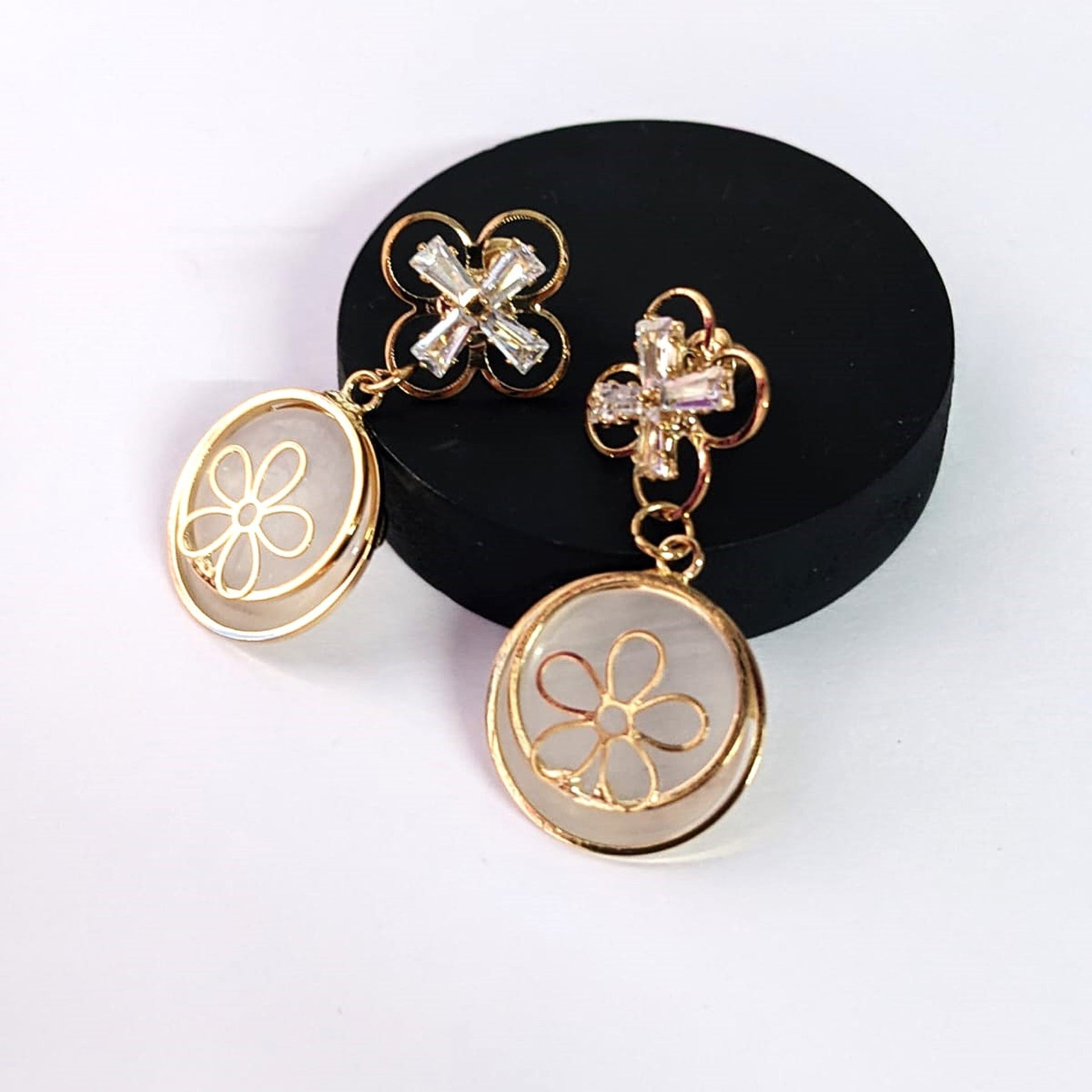 Monalisa Bloom Circle Earrings