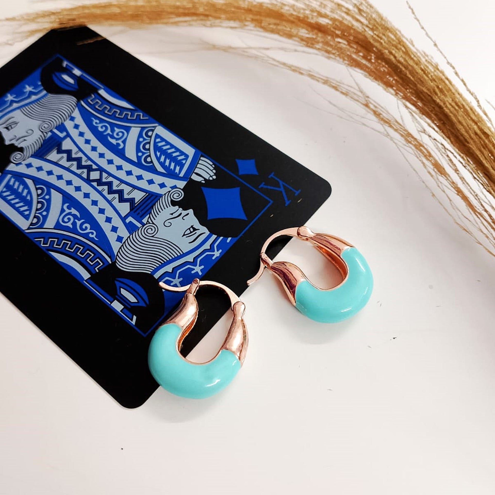 Azure Trend Beaded Earrings