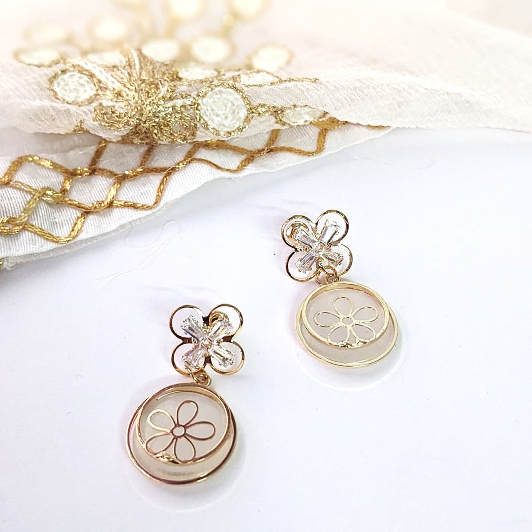 Monalisa Bloom Circle Earrings