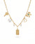 Gold Multi Charm Necklace