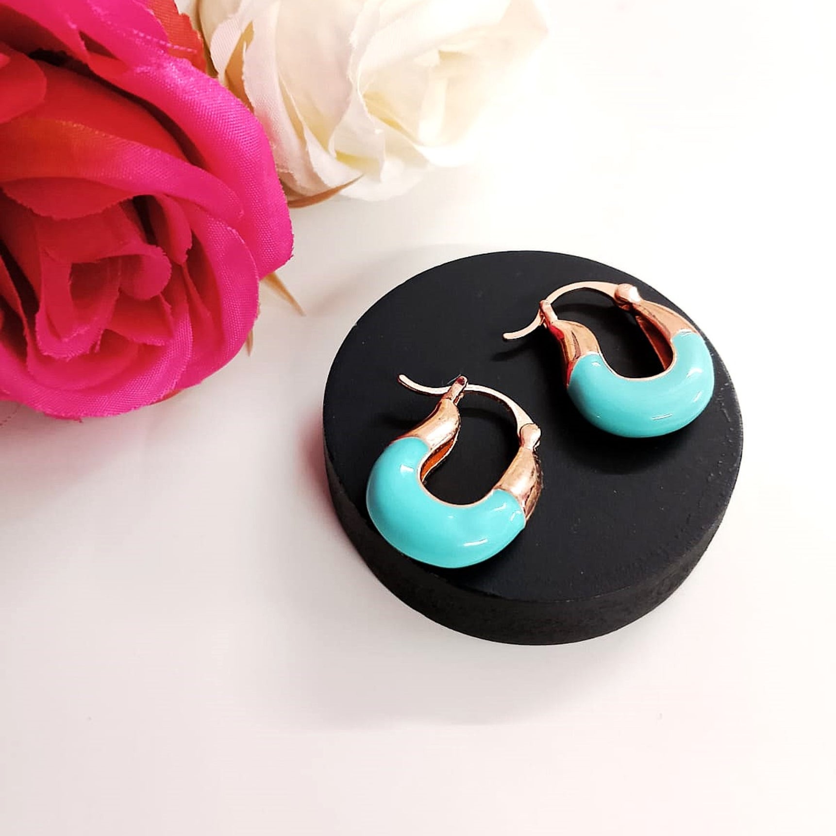 Azure Trend Beaded Earrings