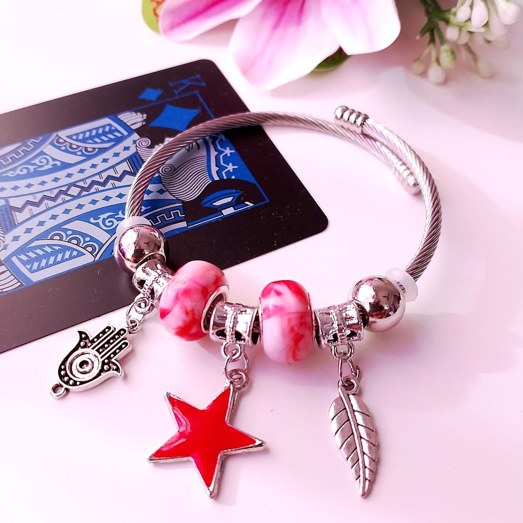 Scarlet Star Charm Bracelet