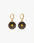 Midnight Bloom Sunflower Hoops