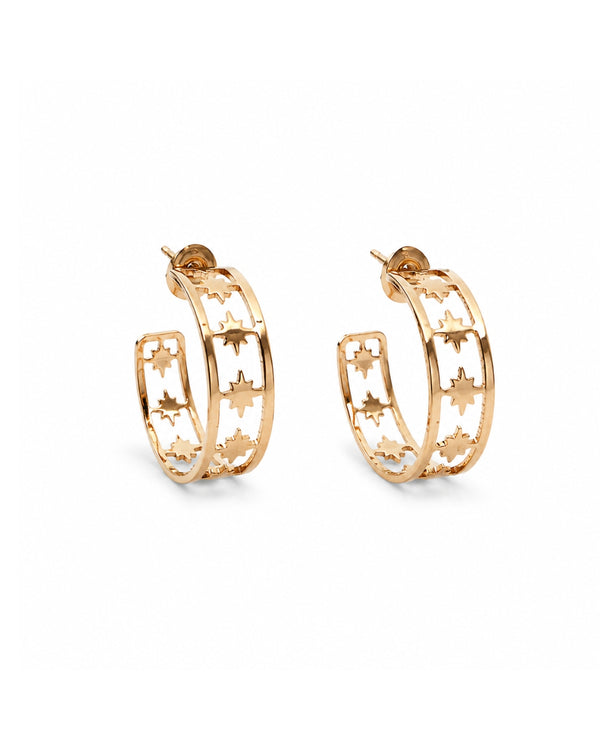 Celestial Glow Star Hoops