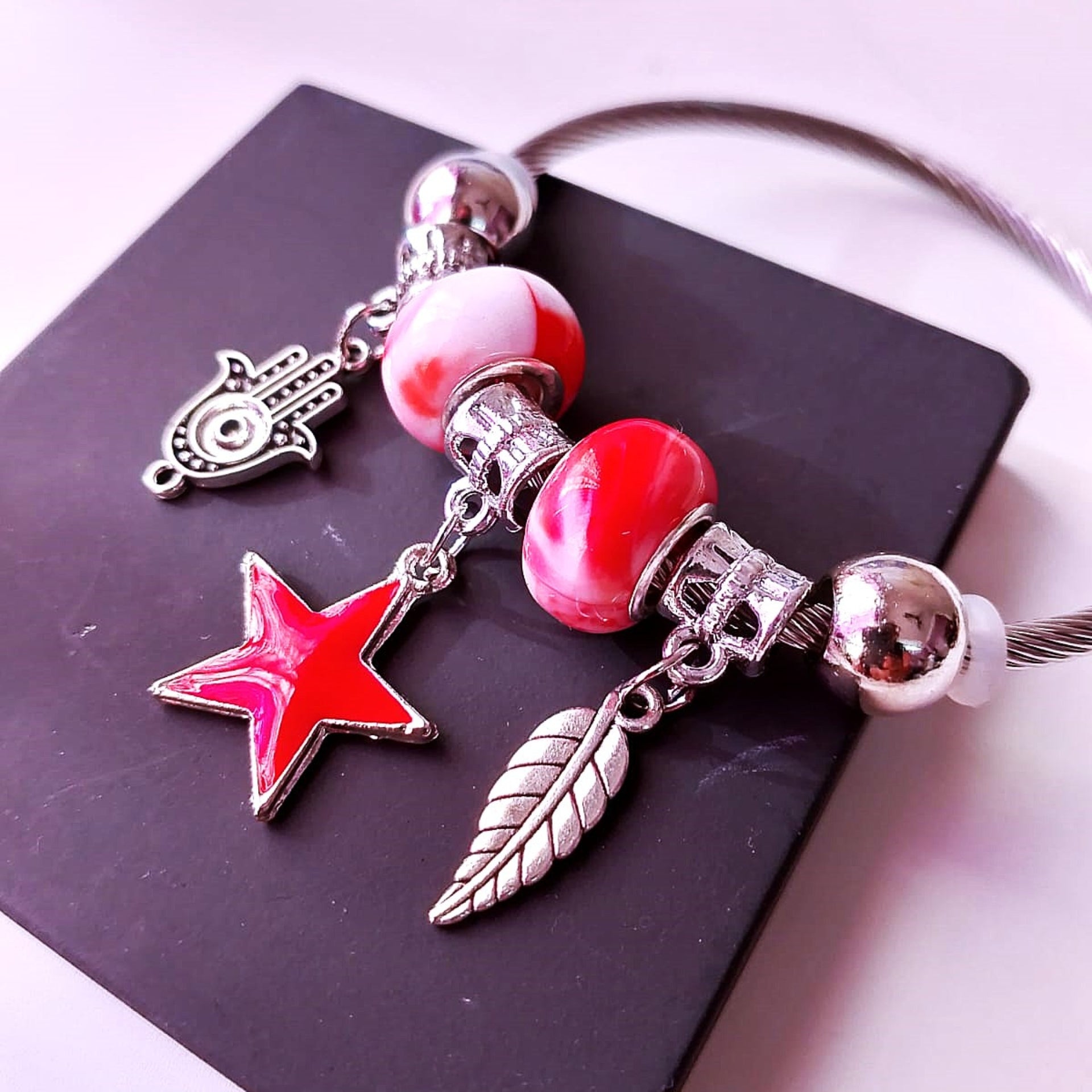 Scarlet Star Charm Bracelet