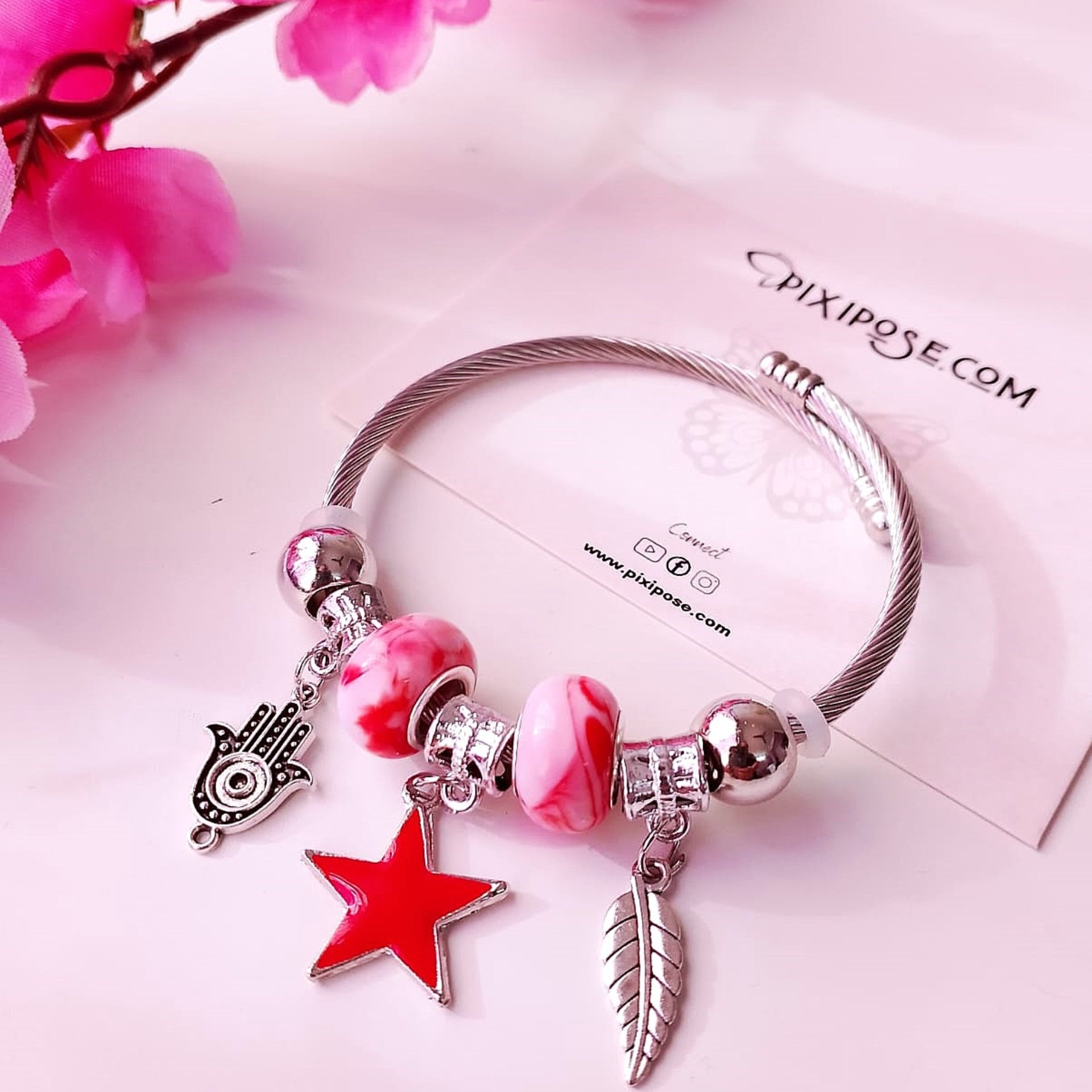 Scarlet Star Charm Bracelet