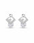 Silver Solitaire Diamond Crystal Studs