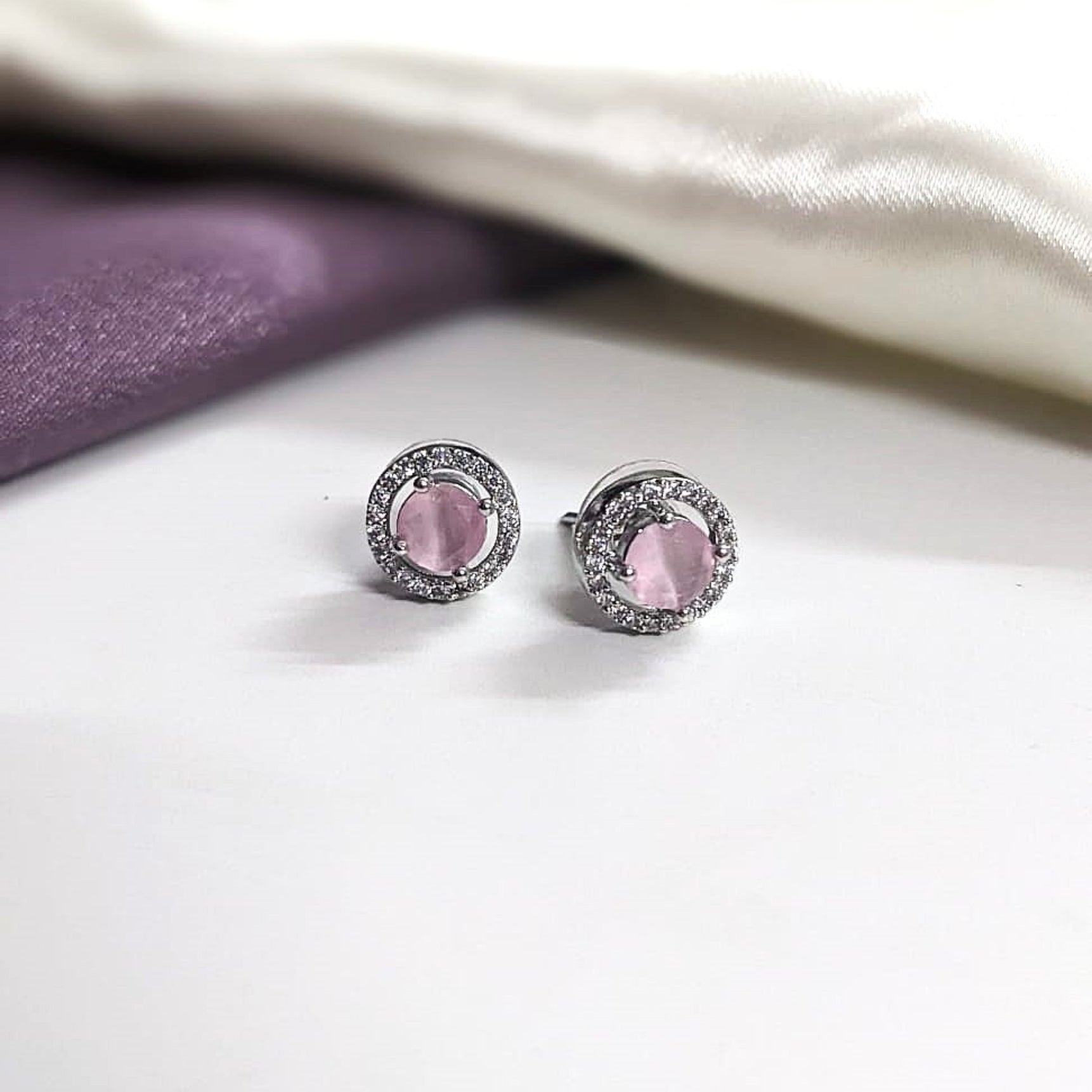 Blush Radiance AD Circular Studs