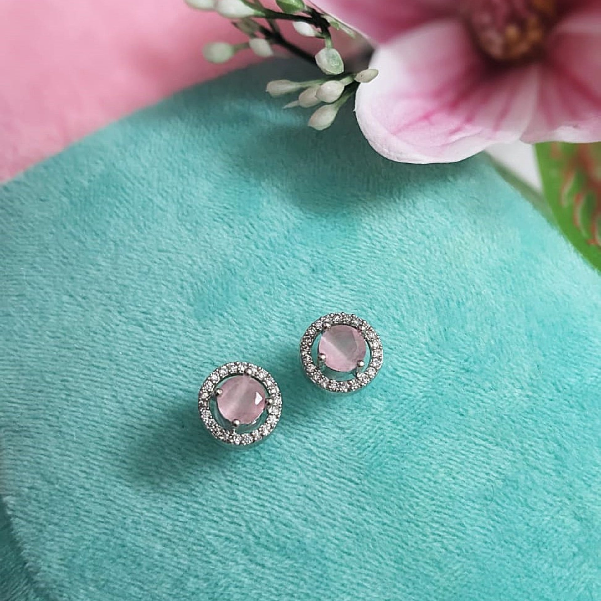Blush Radiance AD Circular Studs