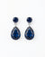 Azure Sparkle Water Droplet Earrings – Blue AD Stone Dangler Studs for Women