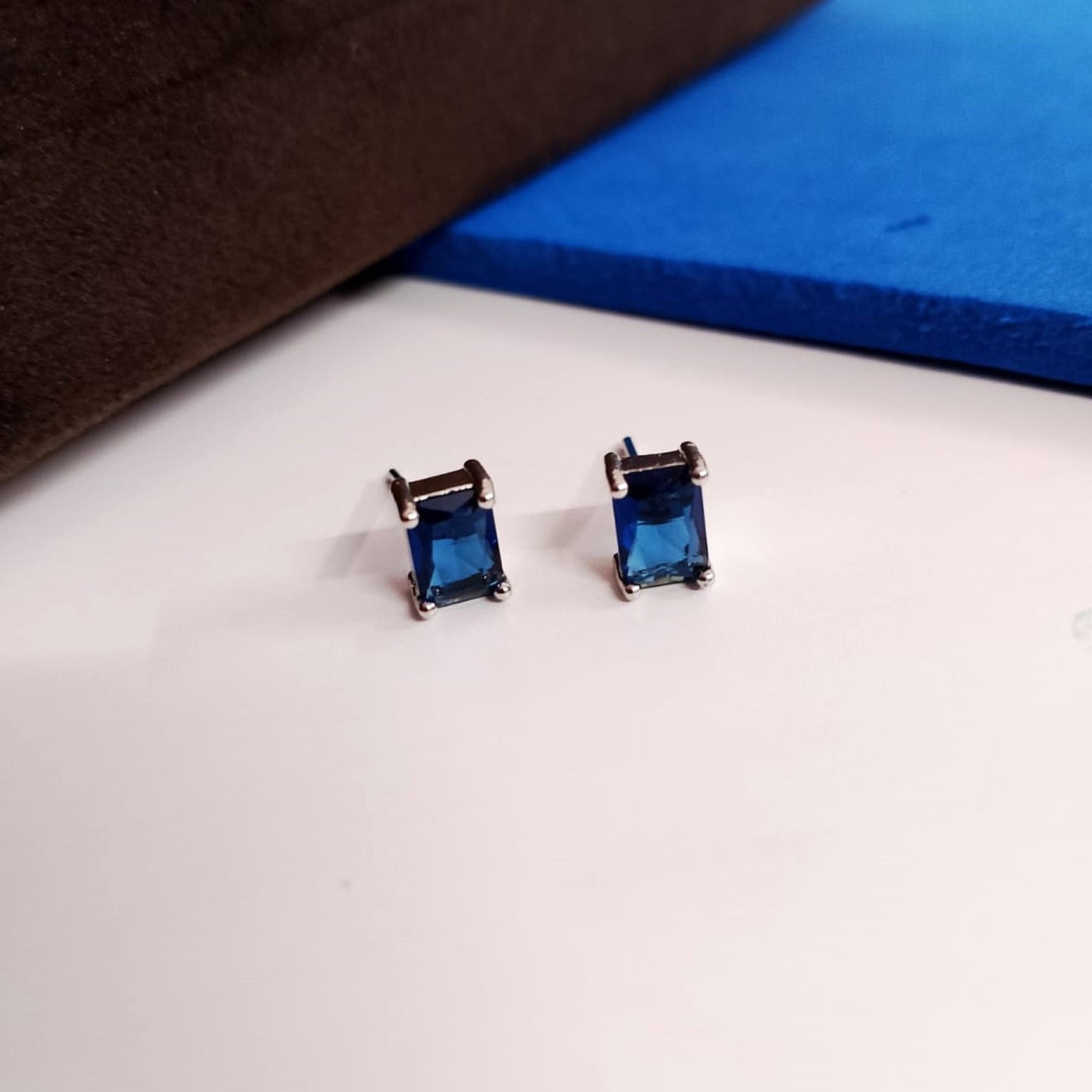 Sapphire Glow AD Studs