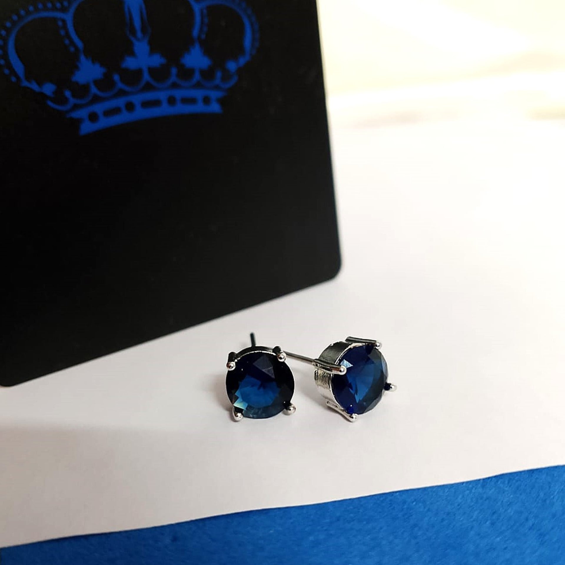 Azure Halo Circle Studs