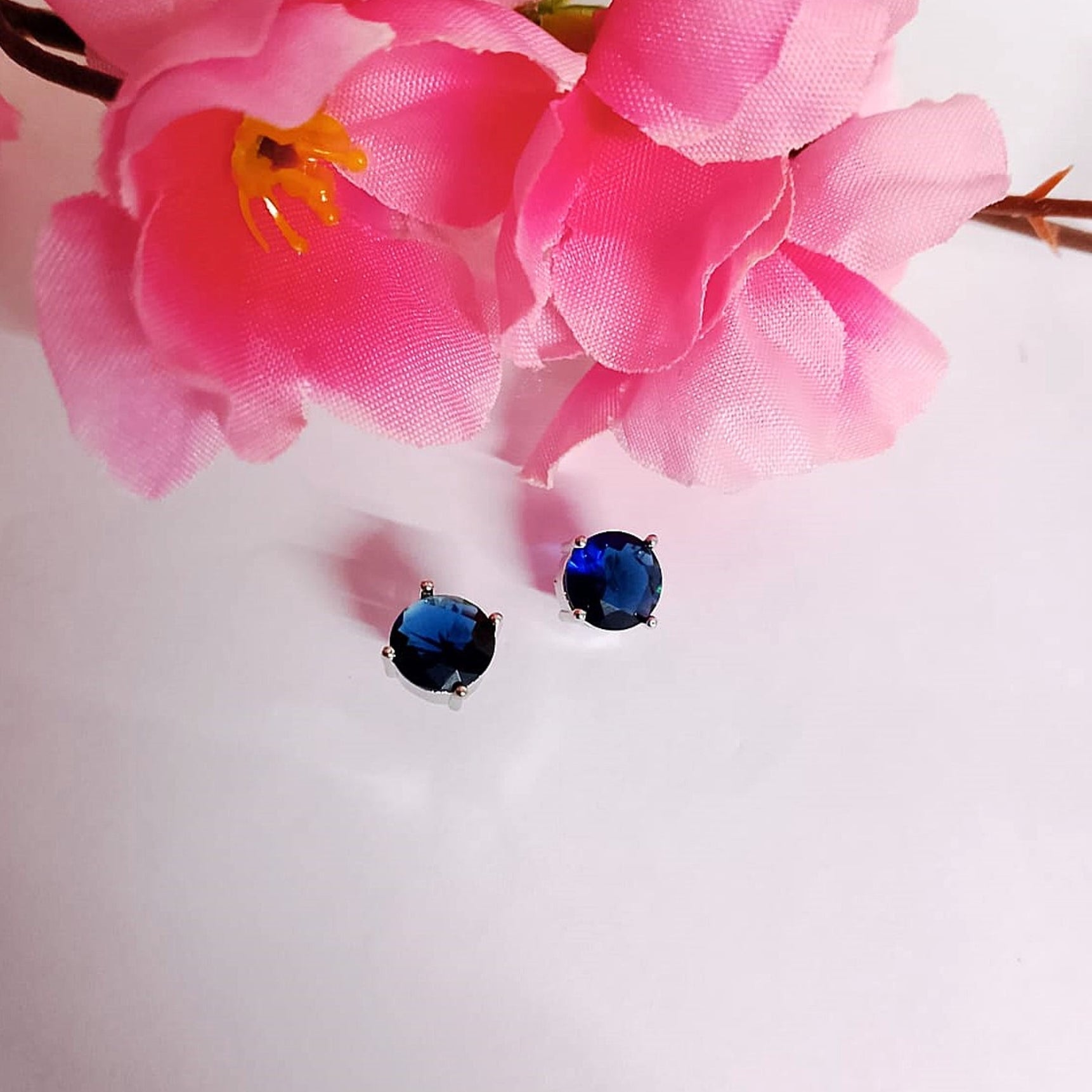 Azure Halo Circle Studs
