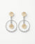 Radiant Monalisa Circle Earrings