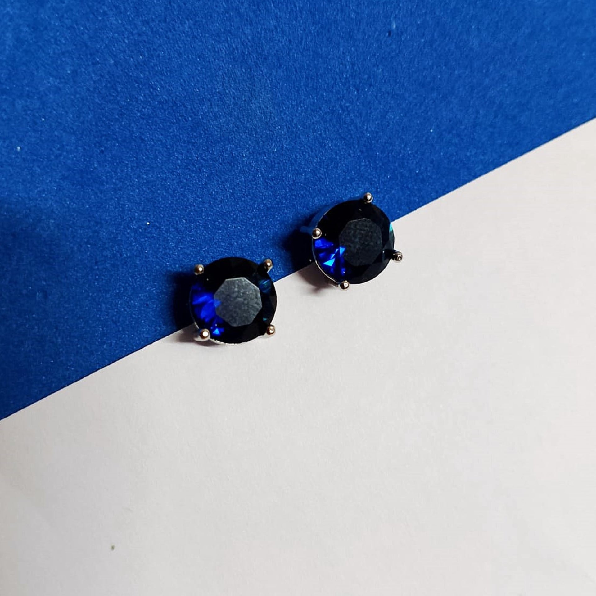 Azure Halo Circle Studs