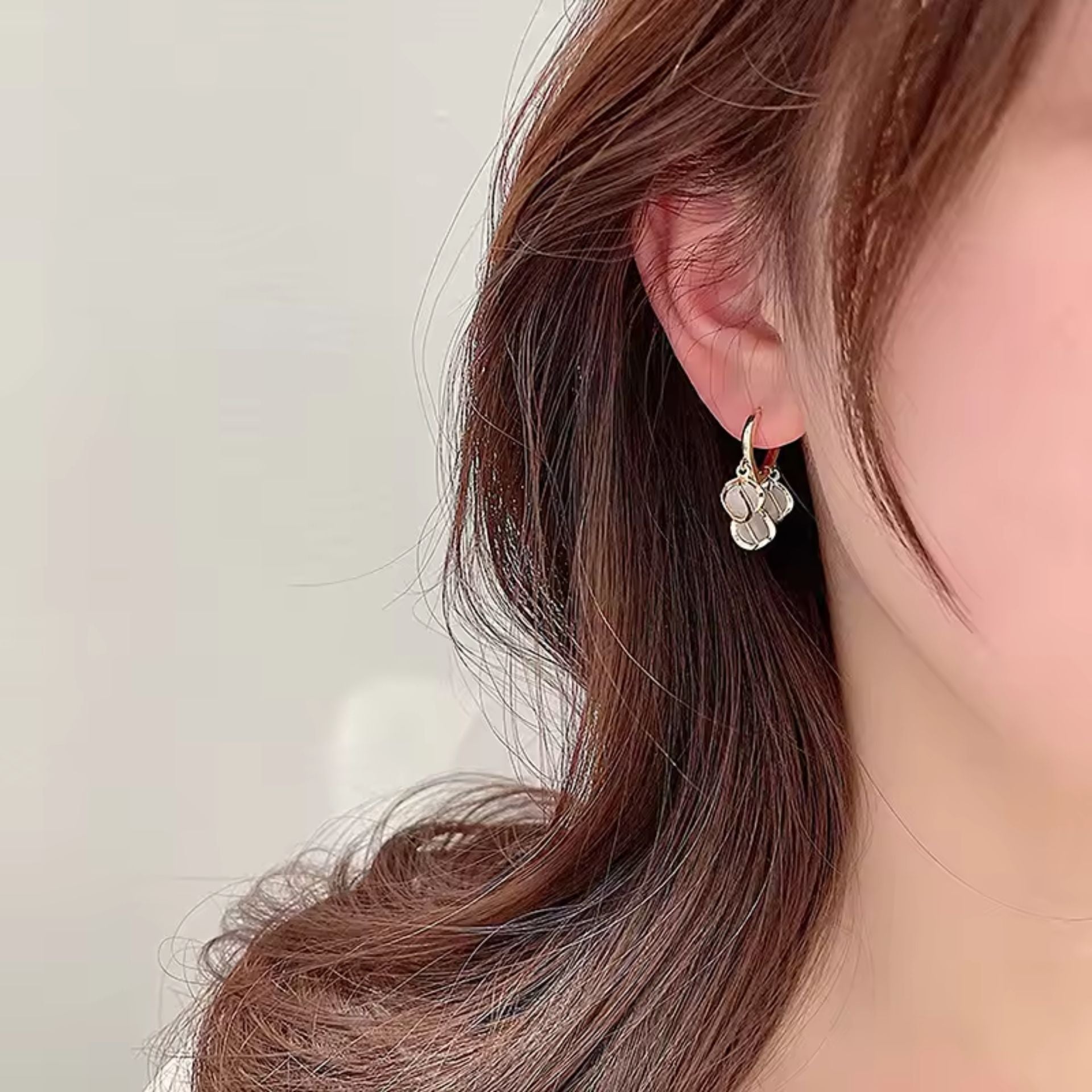 Delicate Hanging Pearl Earrings
