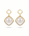 Diamond Pearl Earrings