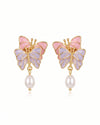 Twin Butterfly Stud Earrings