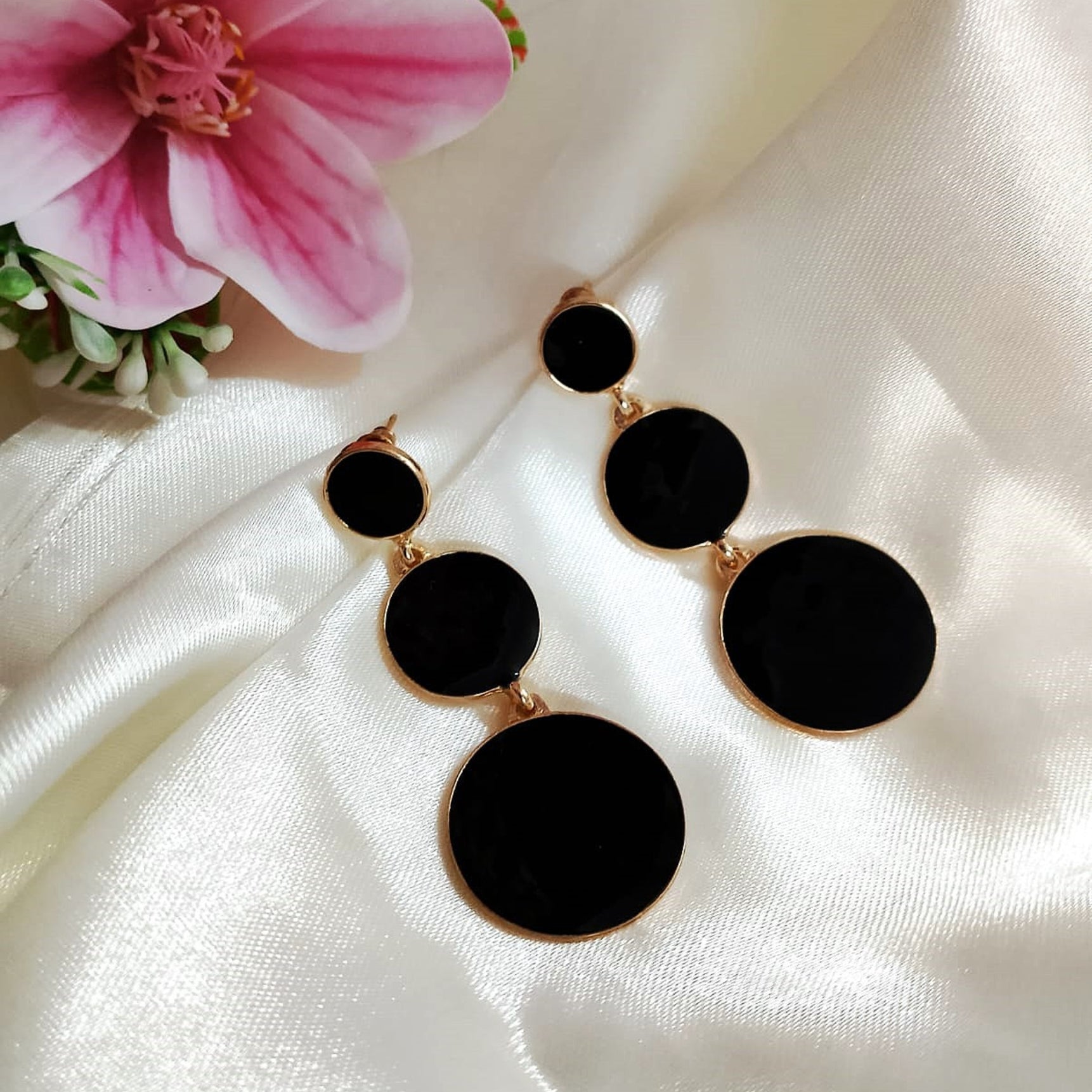Black Drops Earrings