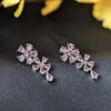 Radiant White AD Floral Necklace Set