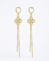 Floral Chain Drop Earrings