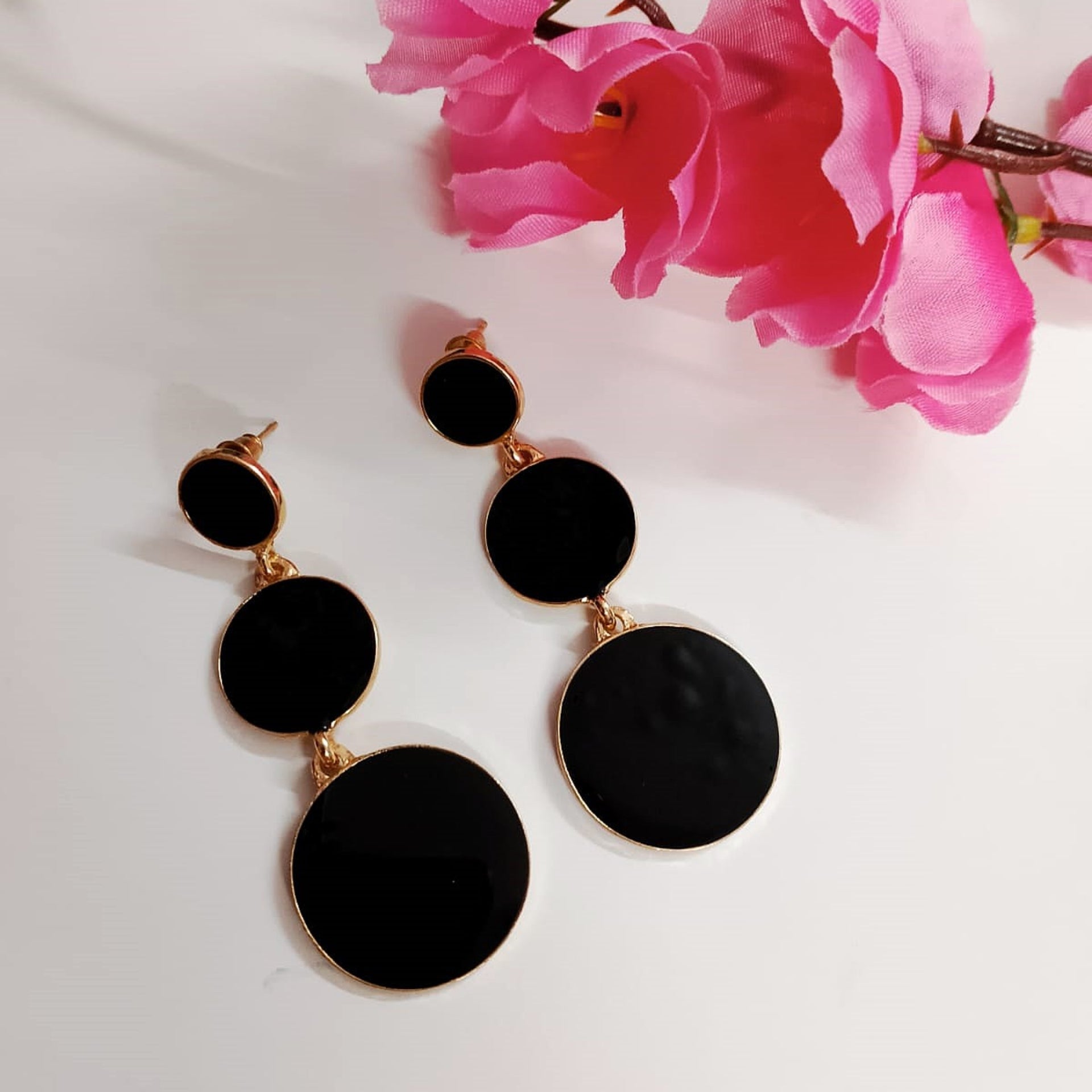 Black Drops Earrings