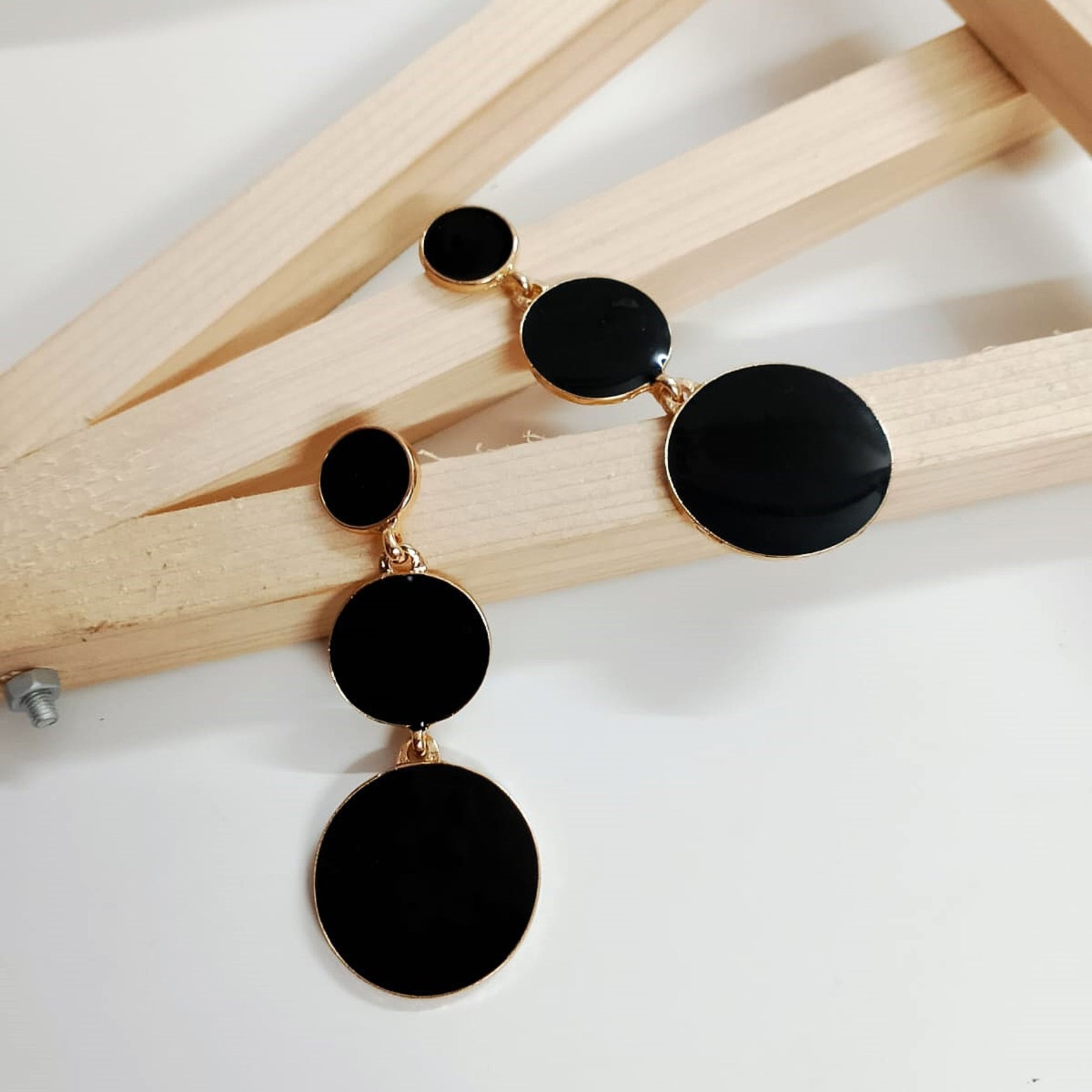 Black Drops Earrings