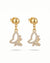 Cute Crystal Butterfly Drops Earrings