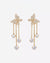 Dazzling Crystal Butterfly Chain Earrings