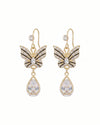 Sparkling Crystal Butterfly Earrings