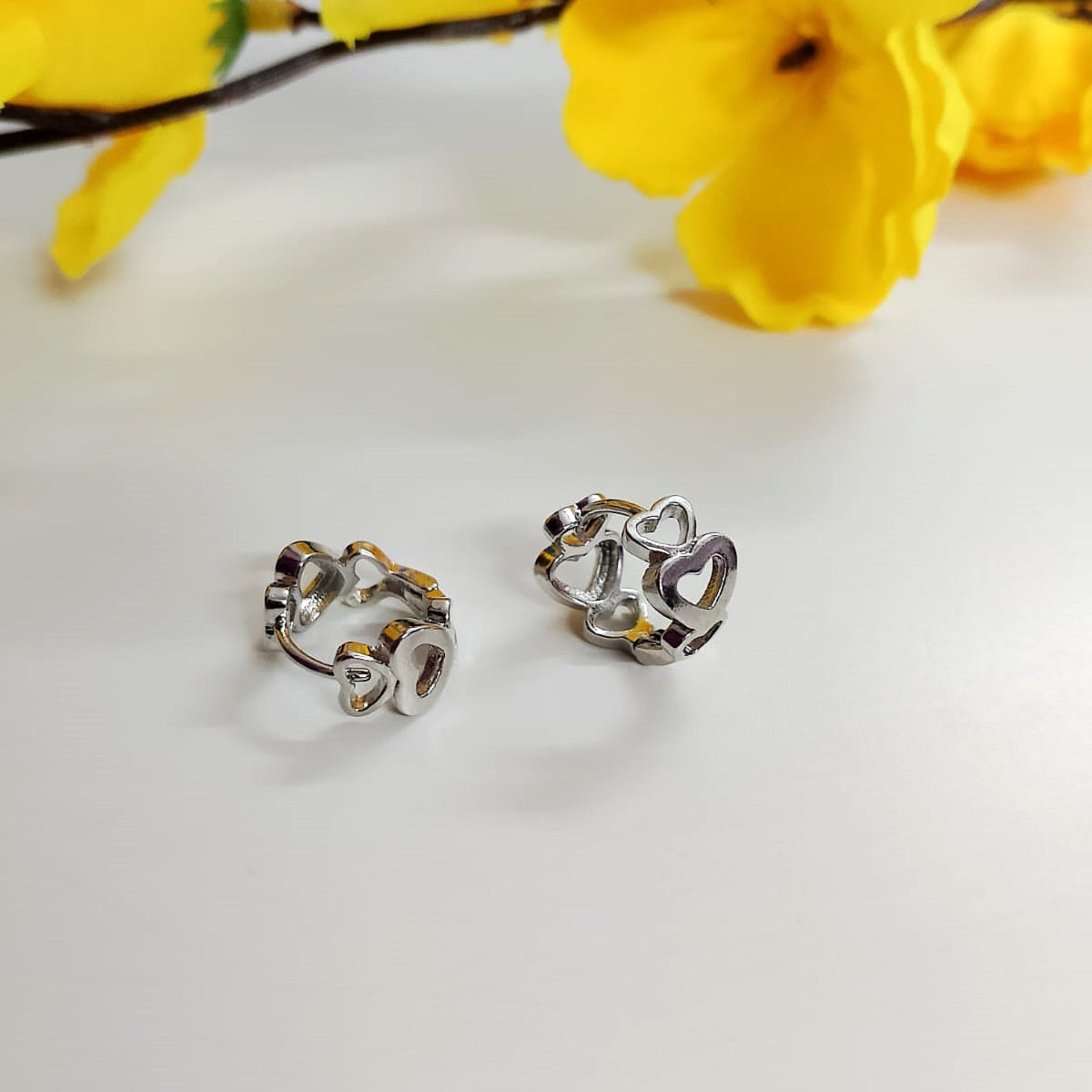 Silver Aura Bobby Hoops