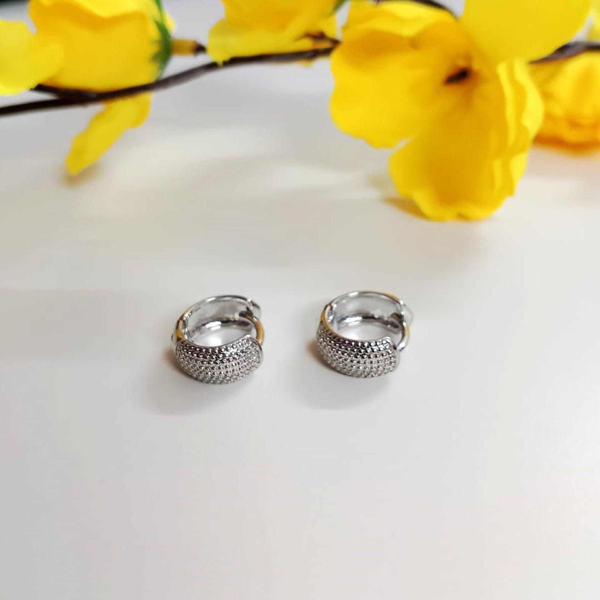 Silver Aura Bobby Hoops