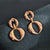 Eternal Elegance Golden Eight Earrings