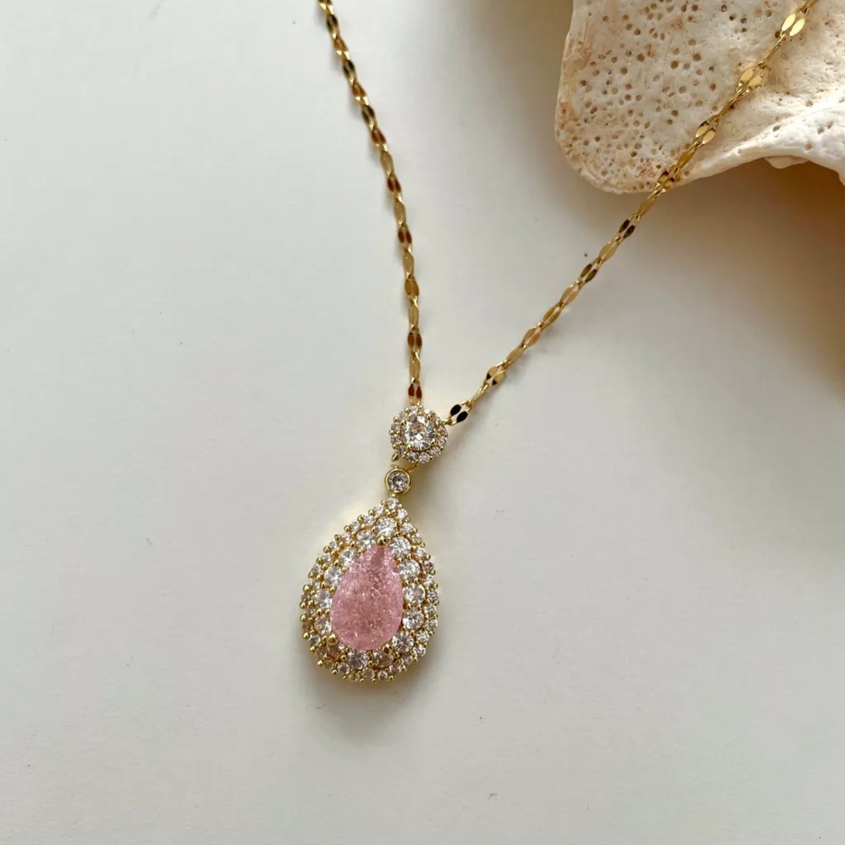 Pink Charm Elegant Necklace