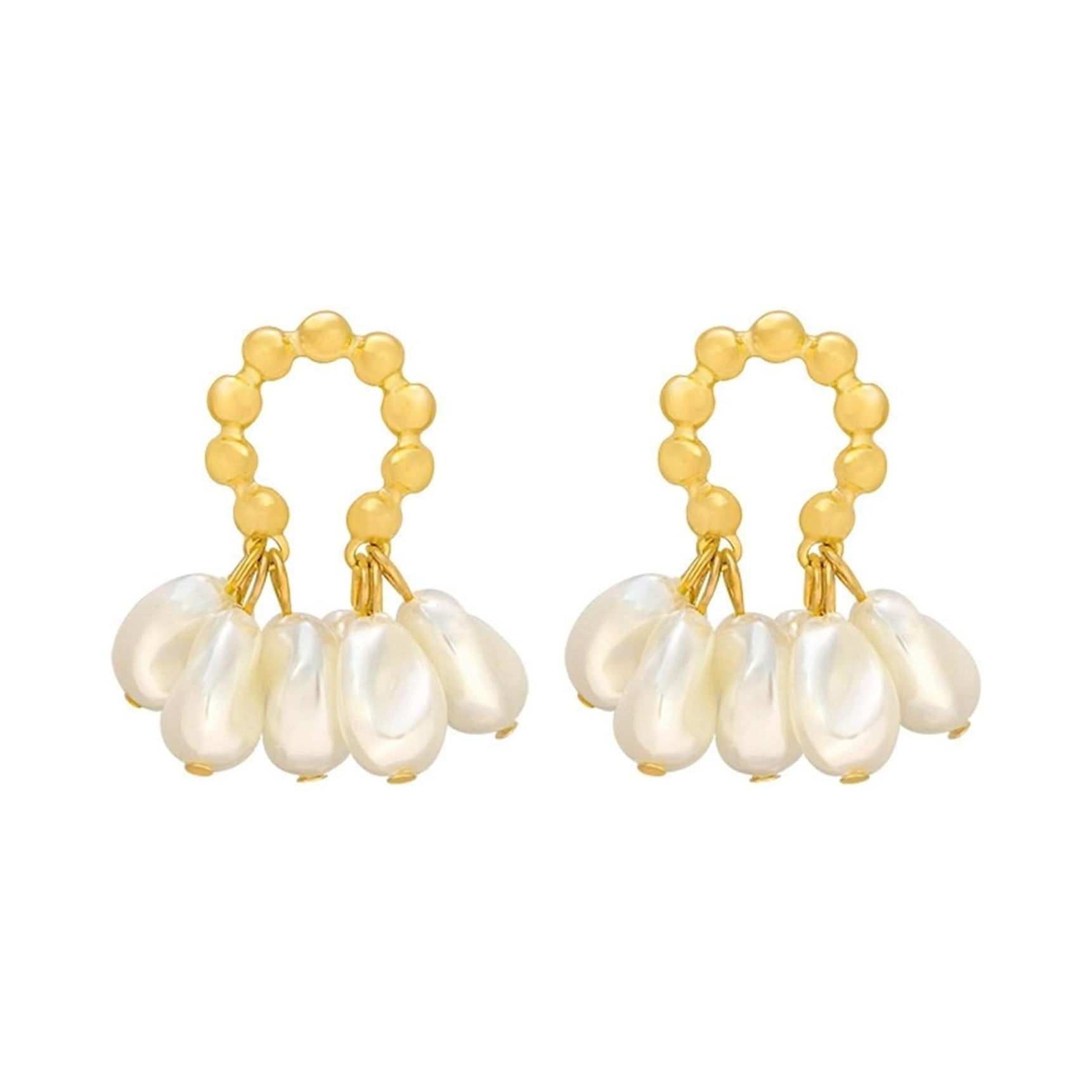 Pearl Arch Studs Earrings