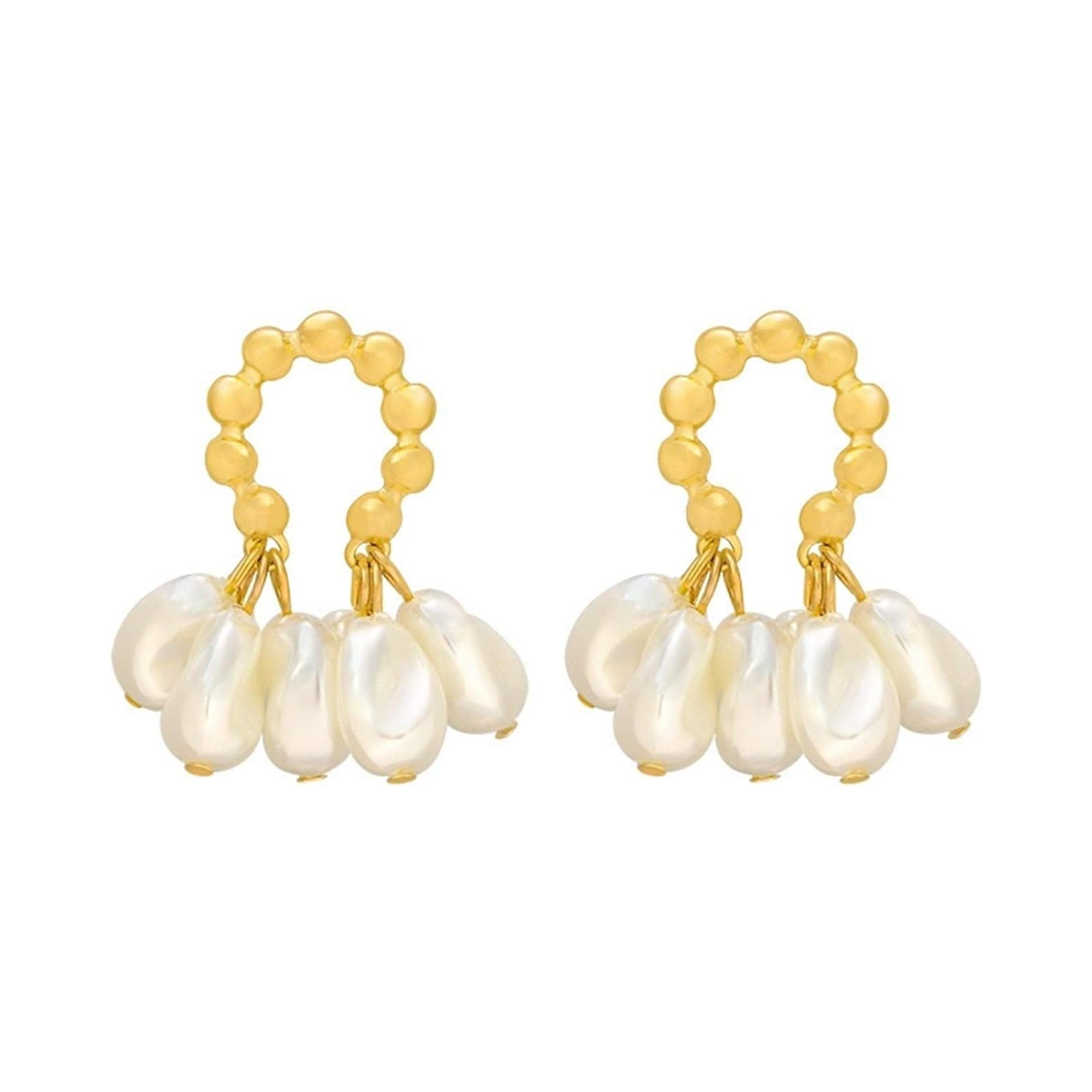 Pearl Arch Studs Earrings