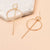 Long Geometric Circle Earring