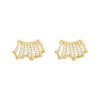 StylishMultilayer Row Cubic C Shape Earrings