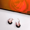 Midnight Allure Beaded Hoops