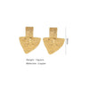 Golden Plated Triangle Earrings