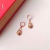 Rainbow Sparkle Zirconia Hoops – Multicolour Gemstone Statement Earrings