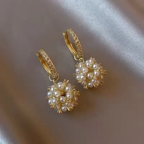 Ball of Pearl Earrings