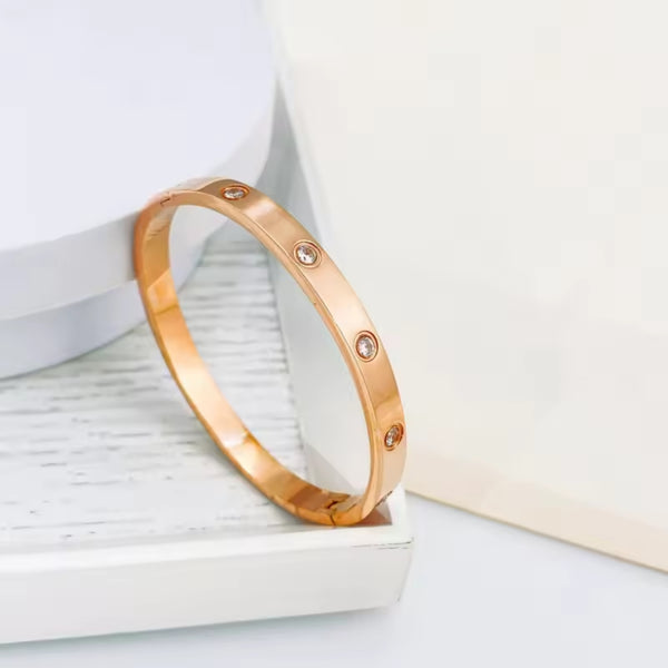 Diamond Stainless Steel Zircon Bracelet
