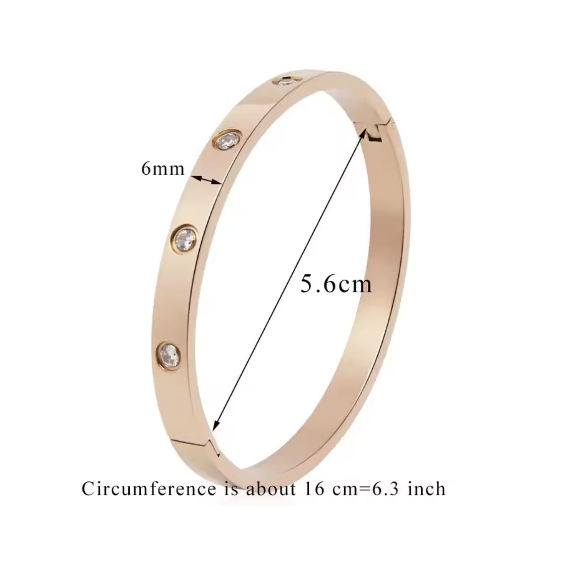 Diamond Stainless Steel Zircon Bracelet