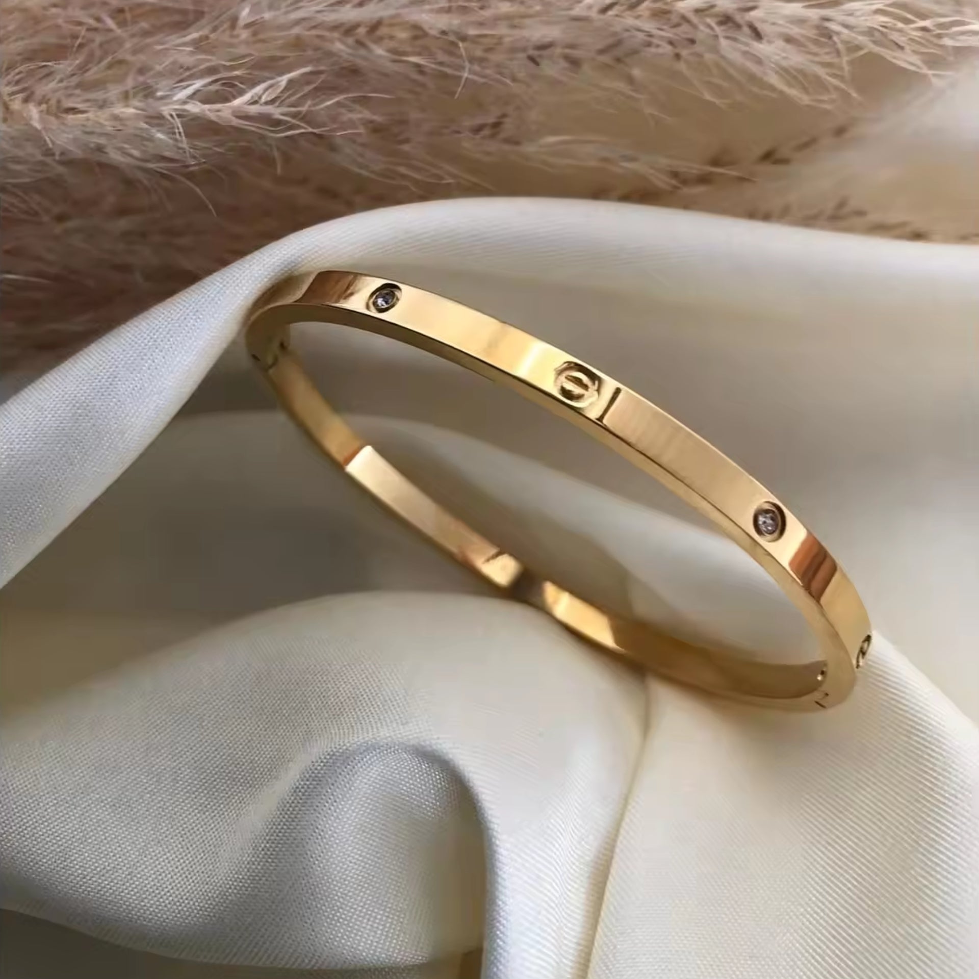 Diamond Stainless Steel Zircon Bracelet